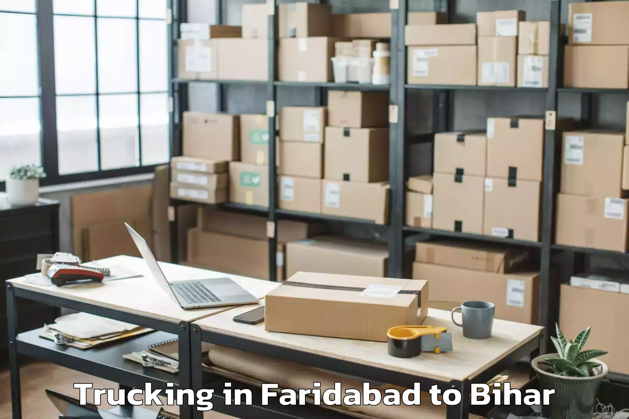 Faridabad to Mahatma Gandhi Central Univers Trucking Booking